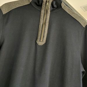 Navy blue luxury touch Banana Republic quarter zip